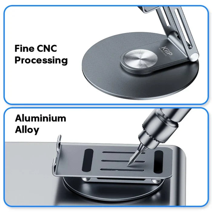 Multifunctional 360° Rotating Aluminium Alloy Stand for Mobile Phone, iPad