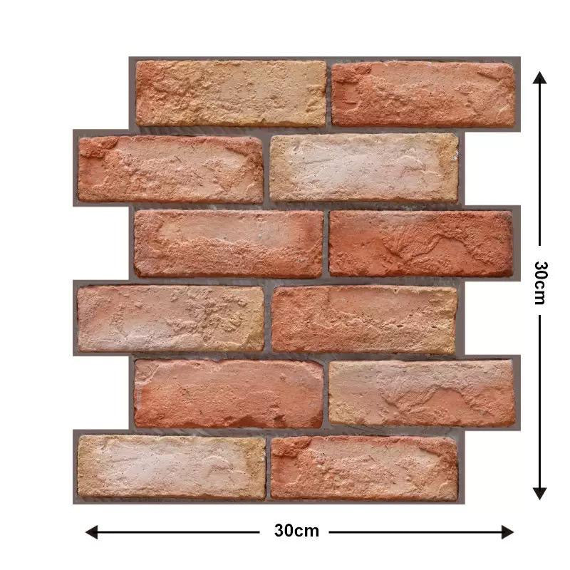 3D Wall Stickers With Brick Design.