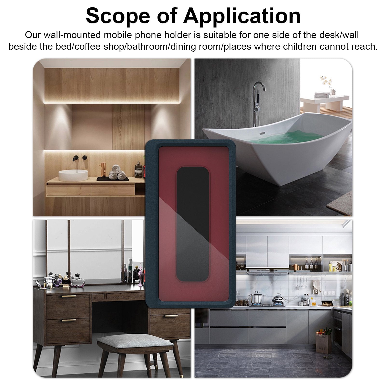 Waterproof Bathroom Mobile Phone Holder