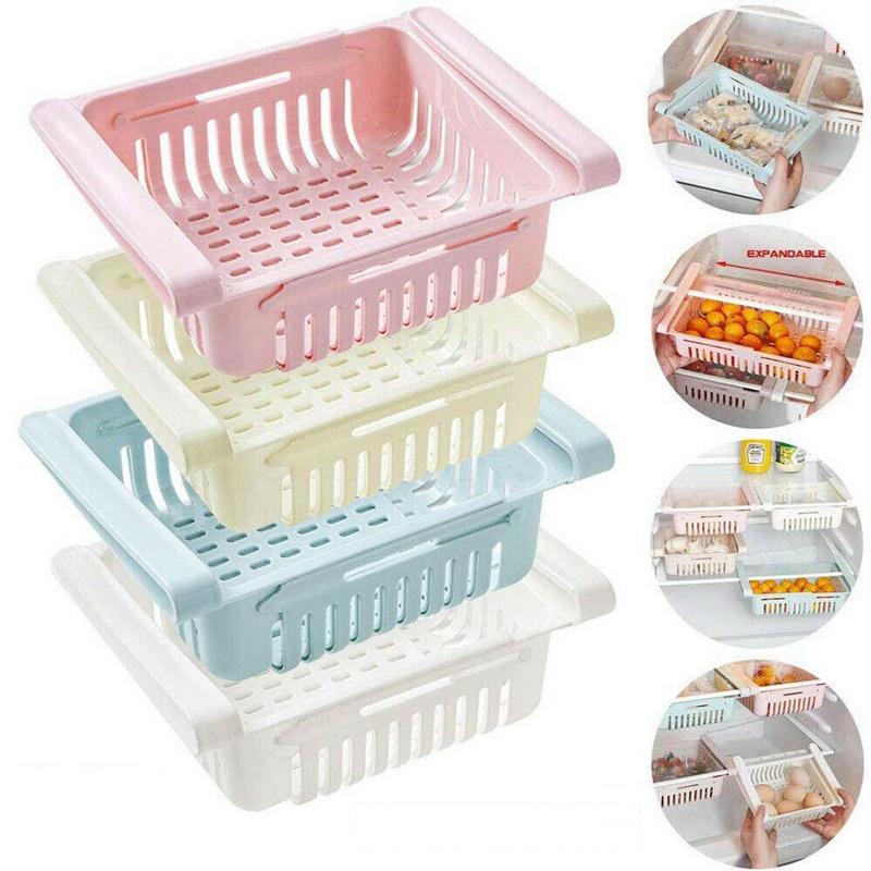 Adjustable Fridge Storage Basket