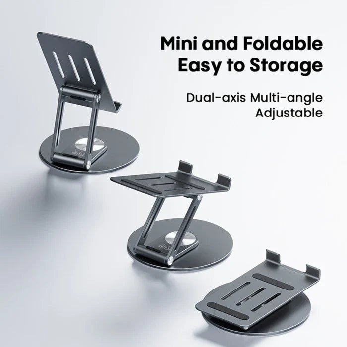 Multifunctional 360° Rotating Aluminium Alloy Stand for Mobile Phone, iPad