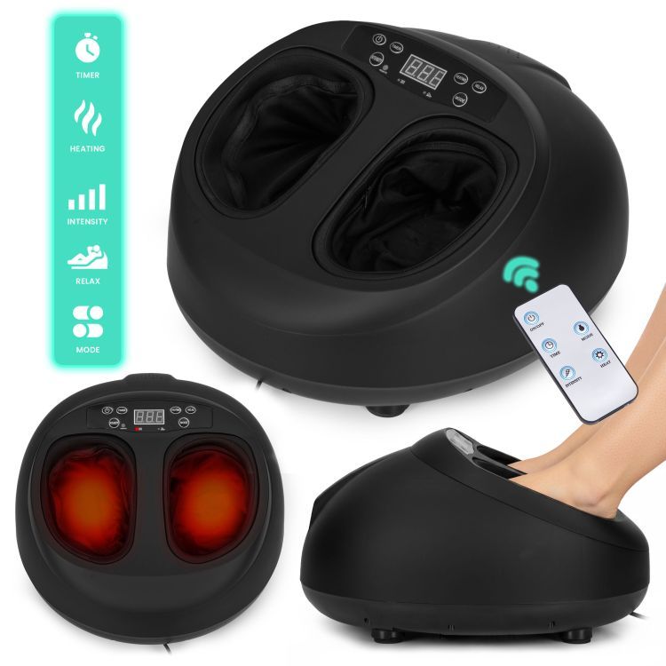 4D Foot Massager with remote control on a white background
