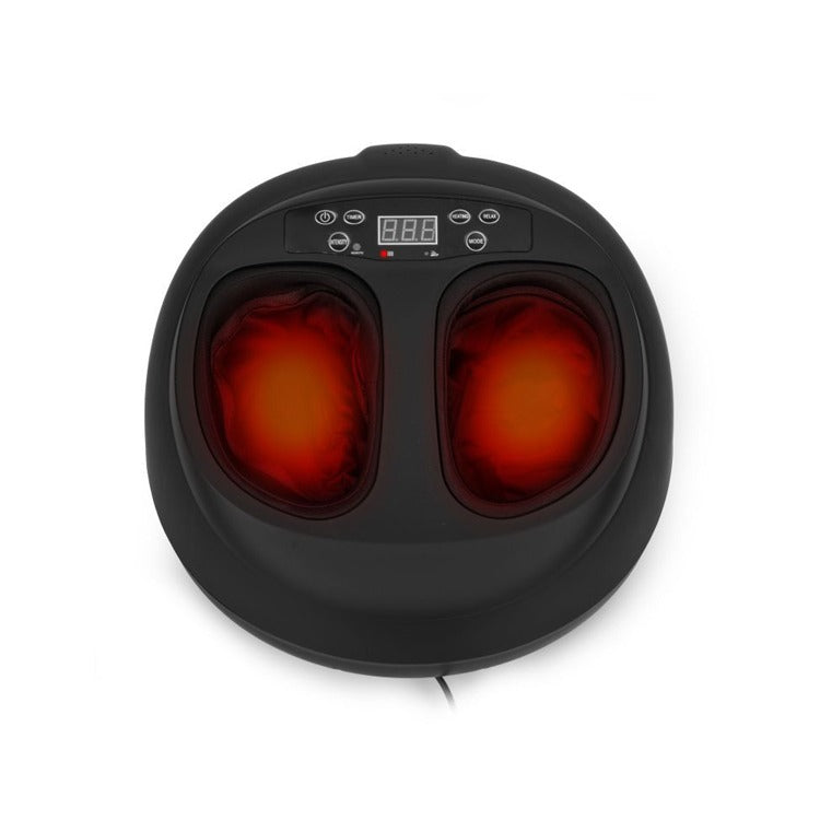 4D Foot Massager with glowing red heating elements on a white background