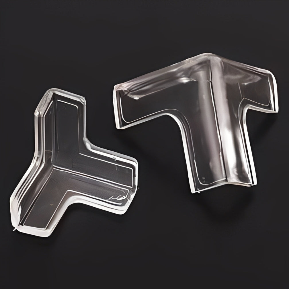 4 Pcs Corner Protectors for Kids  on a Black Background.