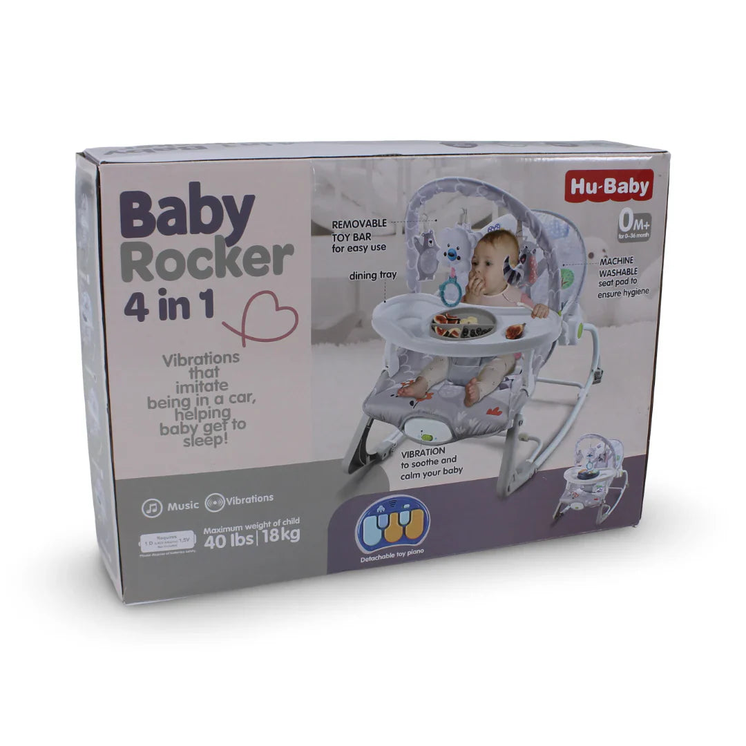 Packaging of 4 in 1 Baby Rocker Chair 