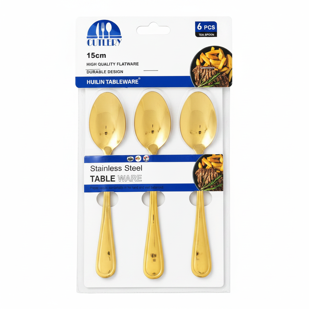 Pack of 6-Piece Stainless Steel Spoon Set