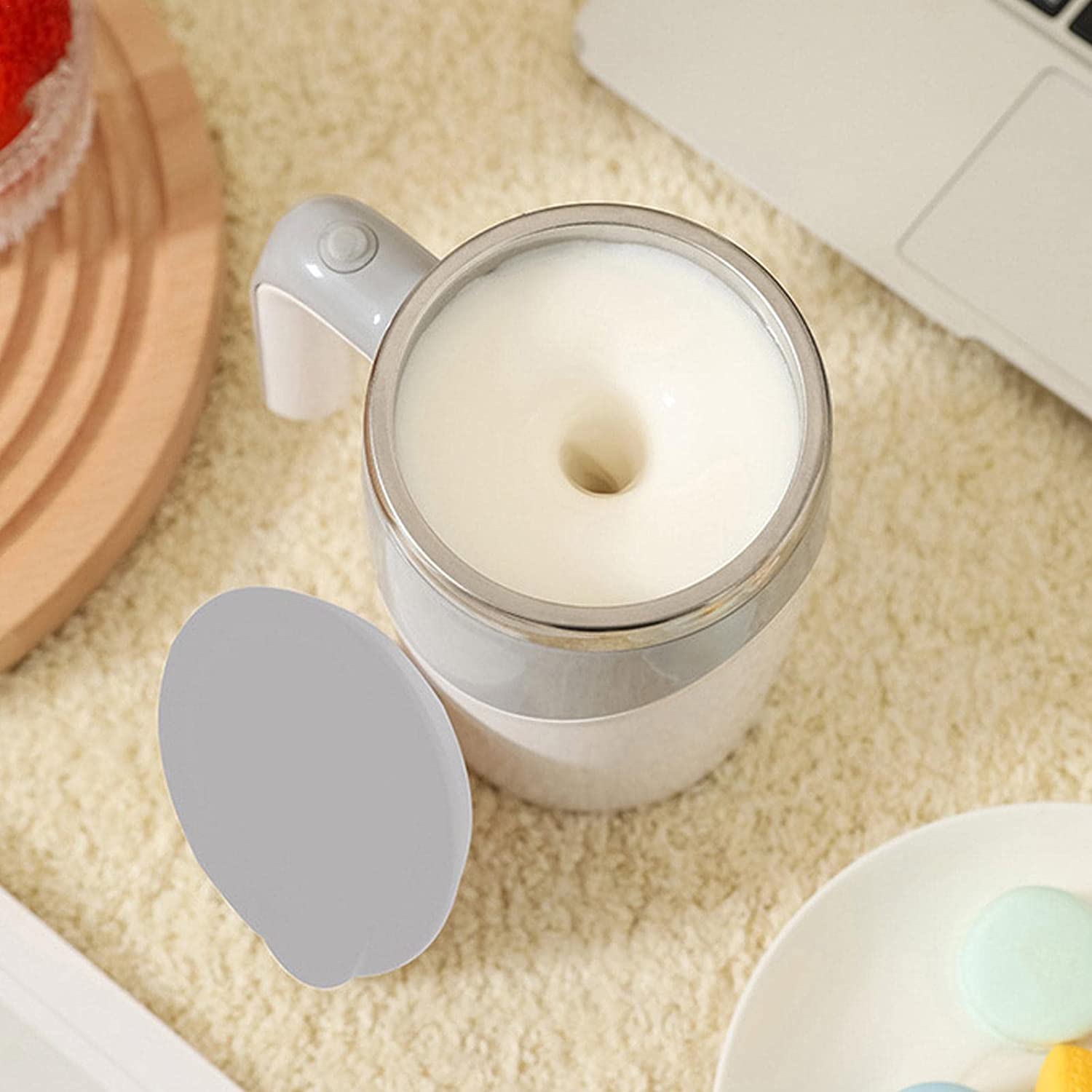 Portable Self Stirring Mug, Automatic Magnetic Stirring Coffee Mug