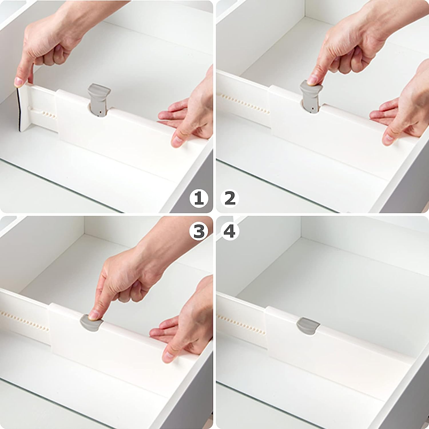 Steps of Using Shelf Partition Divider 