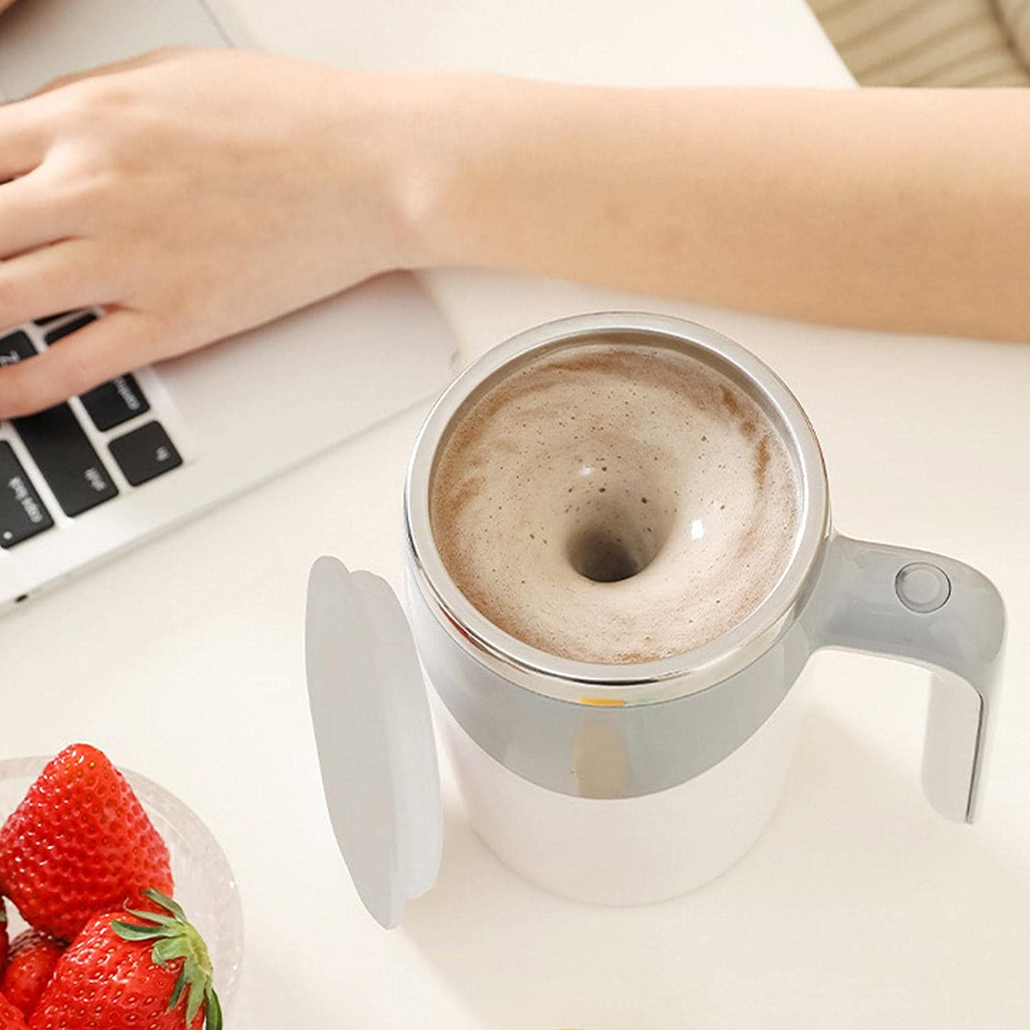 Portable Self Stirring Mug, Automatic Magnetic Stirring Coffee Mug