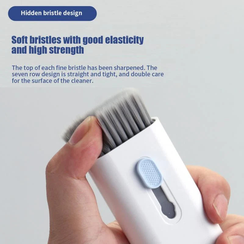 7-in-1 Gadgets Cleaner Kit, Earphone Cleaning Pen For Headset iPad Phone, Keyboard Keycap Puller Kit