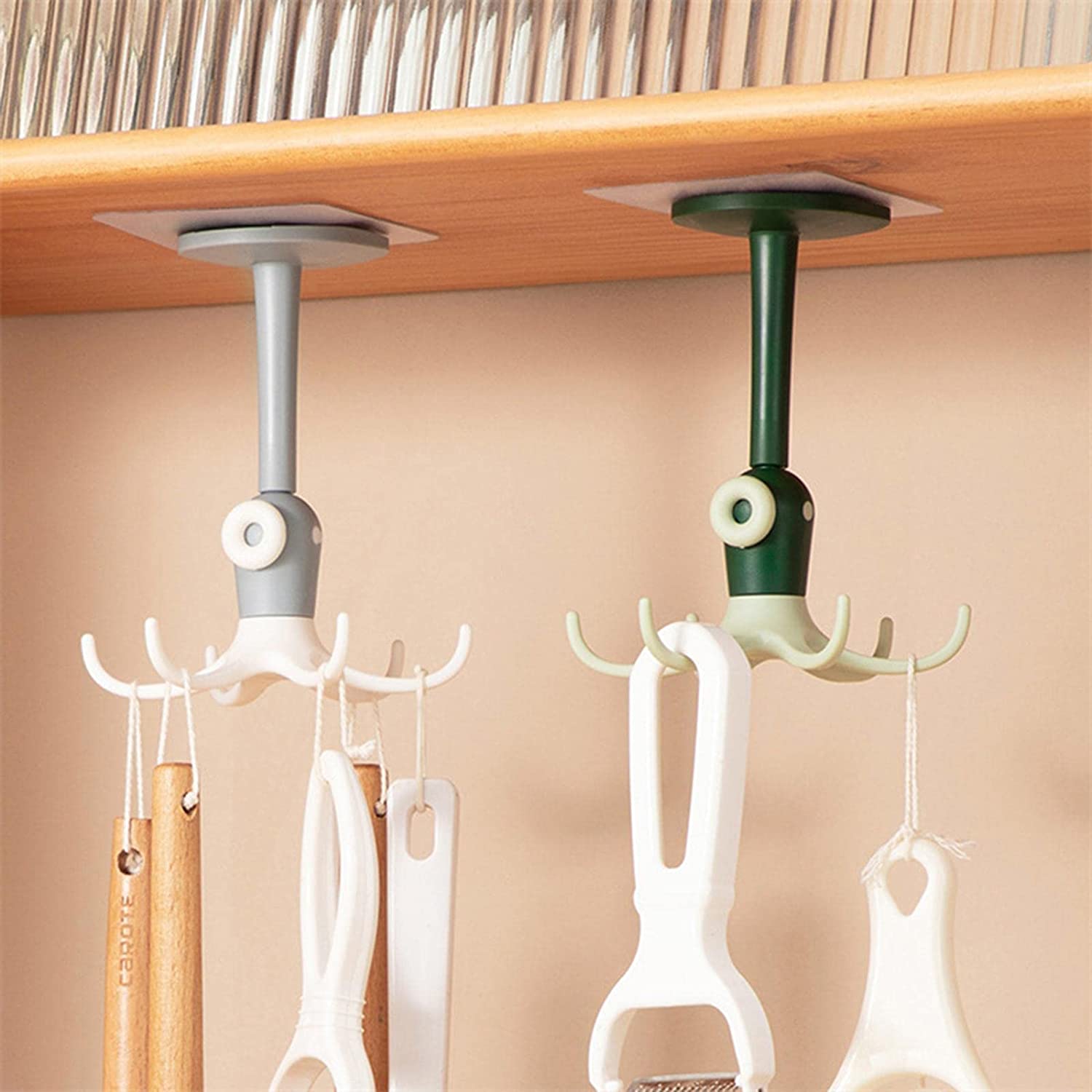 6 Claws 360° Rotatable Punch-Free Wall Mount Octopus Hook