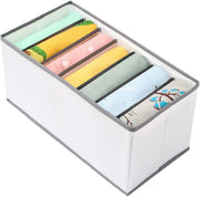 7 Grid Wardrobe Organizer Box for Scarf, Towel and Small Garments