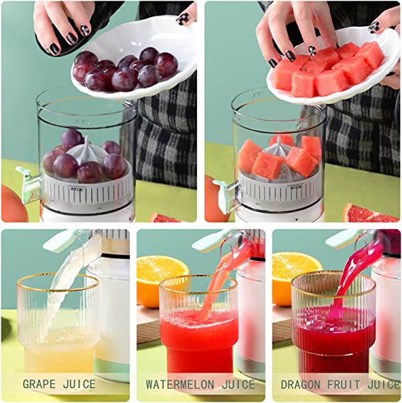 Portable USB Charging Electric Citrus Juicer Rechargeable Hands-Free Squeezer
