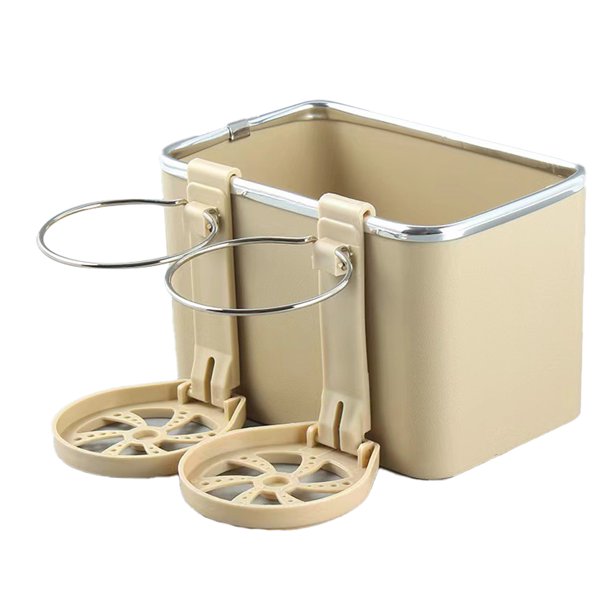 Car Armrest Storage Box with Cup Holder