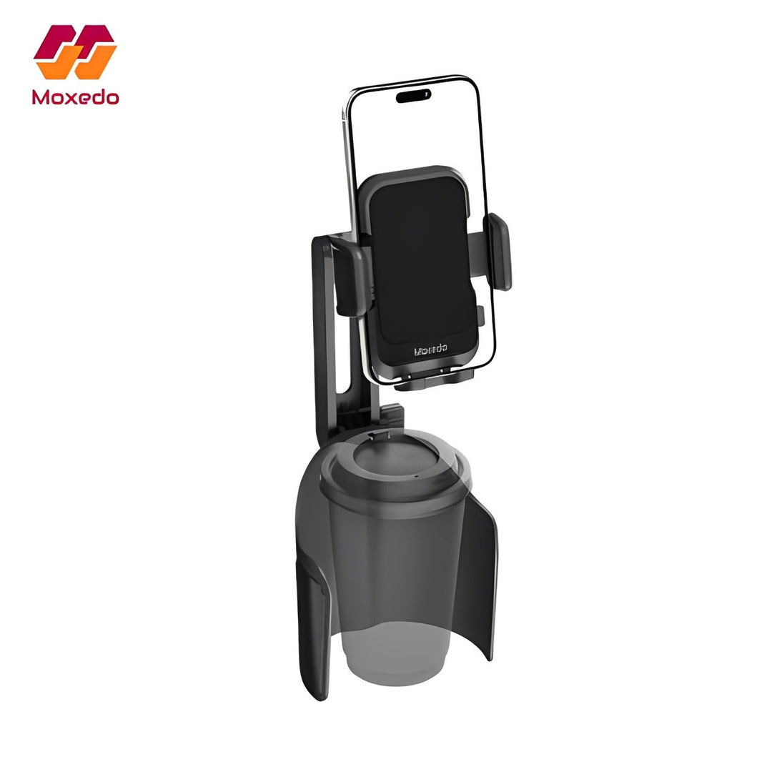 Moxedo Cup-Holder Car Phone Mount, One Touch Lock Mobile Phone Stand - MX-CM076