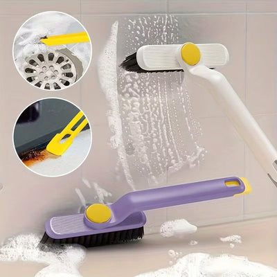 Multi-Function Rotating Crevice Cleaning Brush, Gap Cleaner for Tiles, Corners