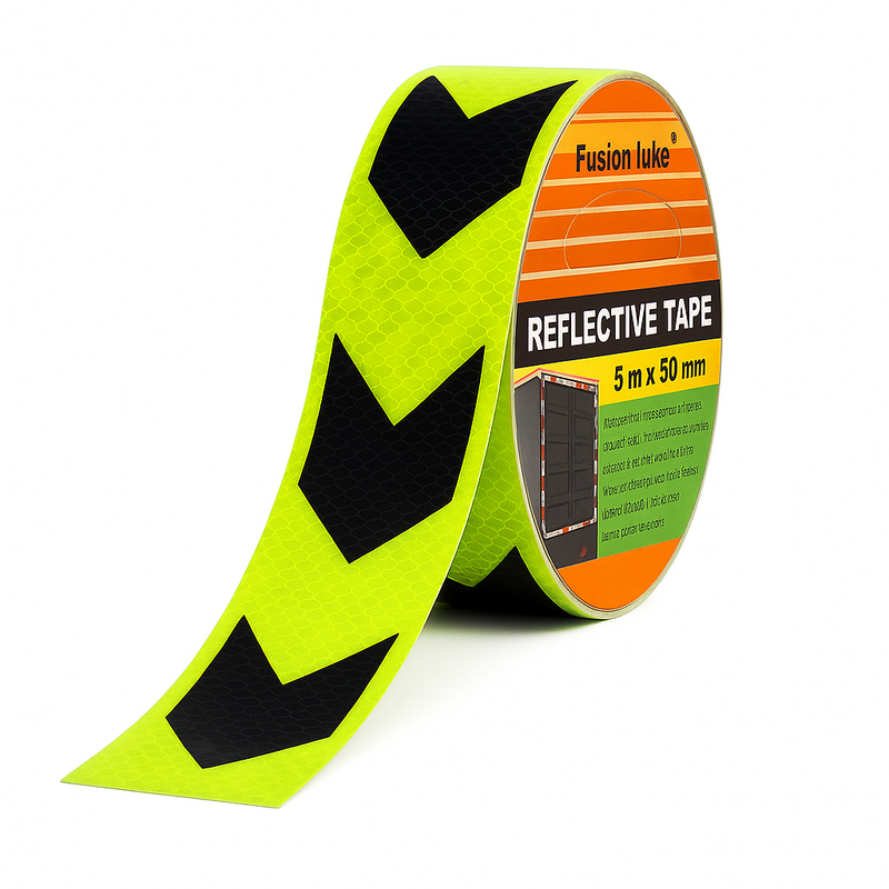 Adhesive Reflective Safety Tape, High Visibility Tape  for Vehicles, Roads & Industrial Use