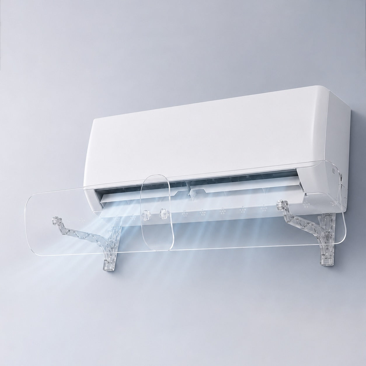 Adjustable A/C Air Deflector, Wind Shield Airflow Deflector for Wall Air Conditioner