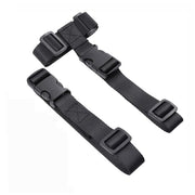 Adjustable Luggage Strap with Buckles on a White Background