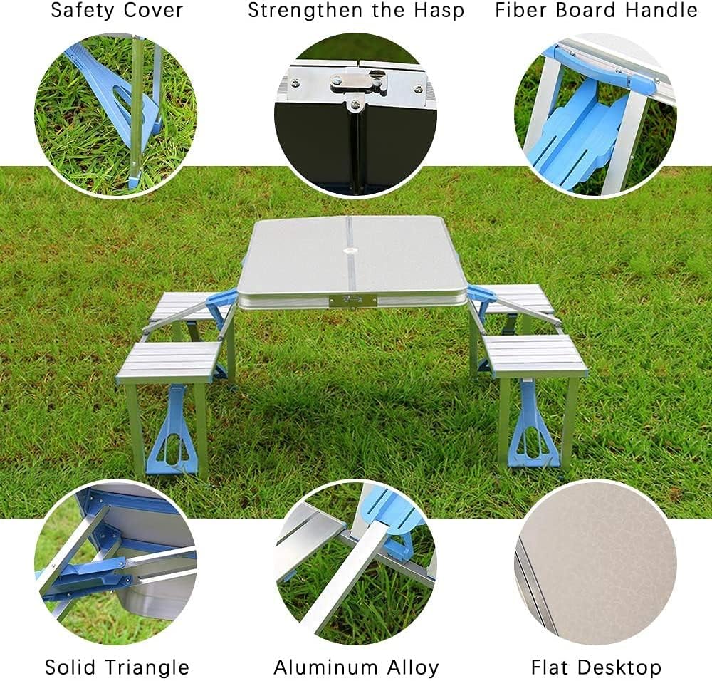 Parts Of Aluminum Picnic Table.