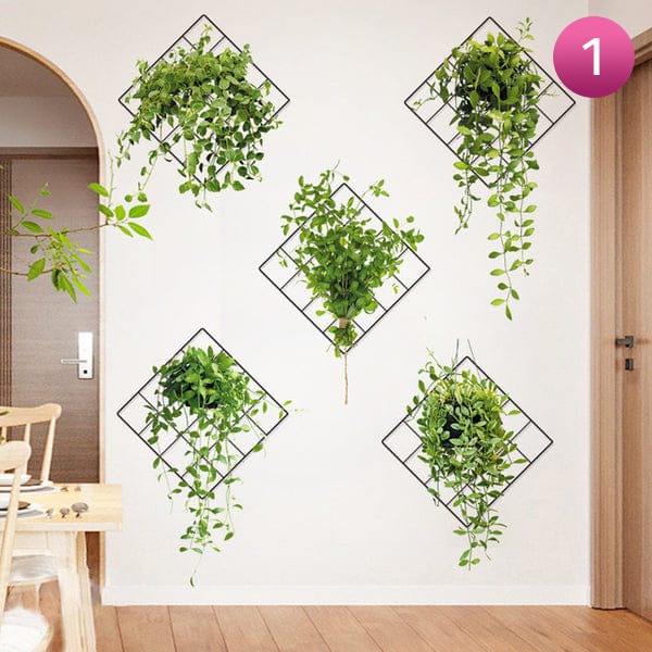 Artificial Plant Indoor Wall Art is Fixed on the Wall.
