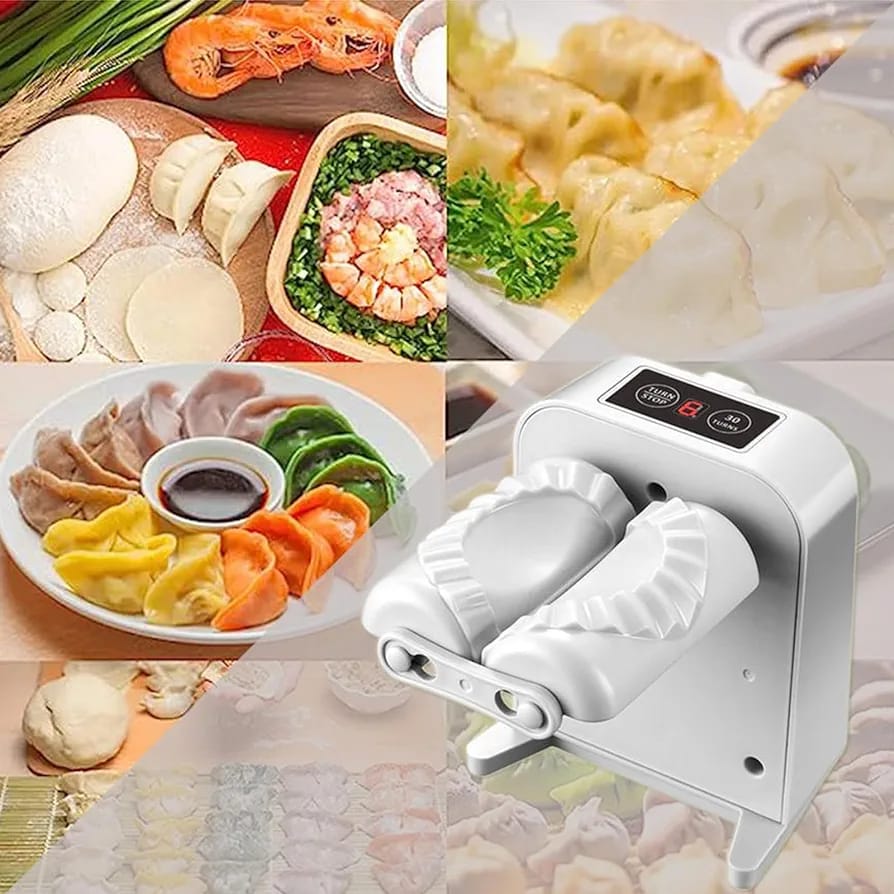 Baked some foods with the help of the USB Rechargeable Electric Dumpling Machine