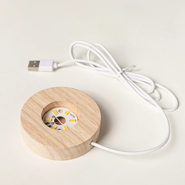 Base of Crystal Ball LED Night Light.