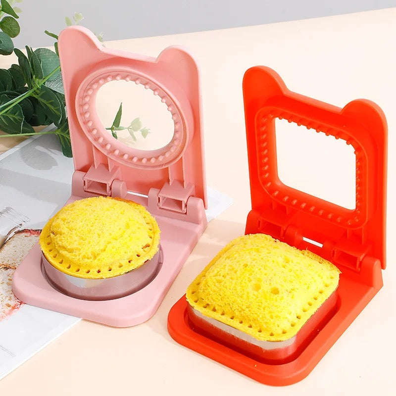 pink and red Bread Sandwich Cutter and Sealer 