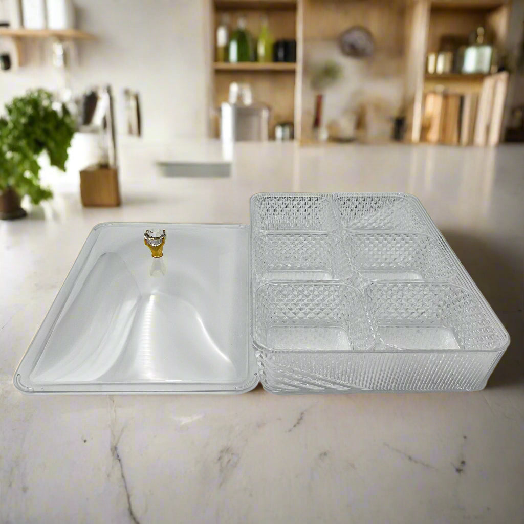 Candy Storage Box with Divided Sections.