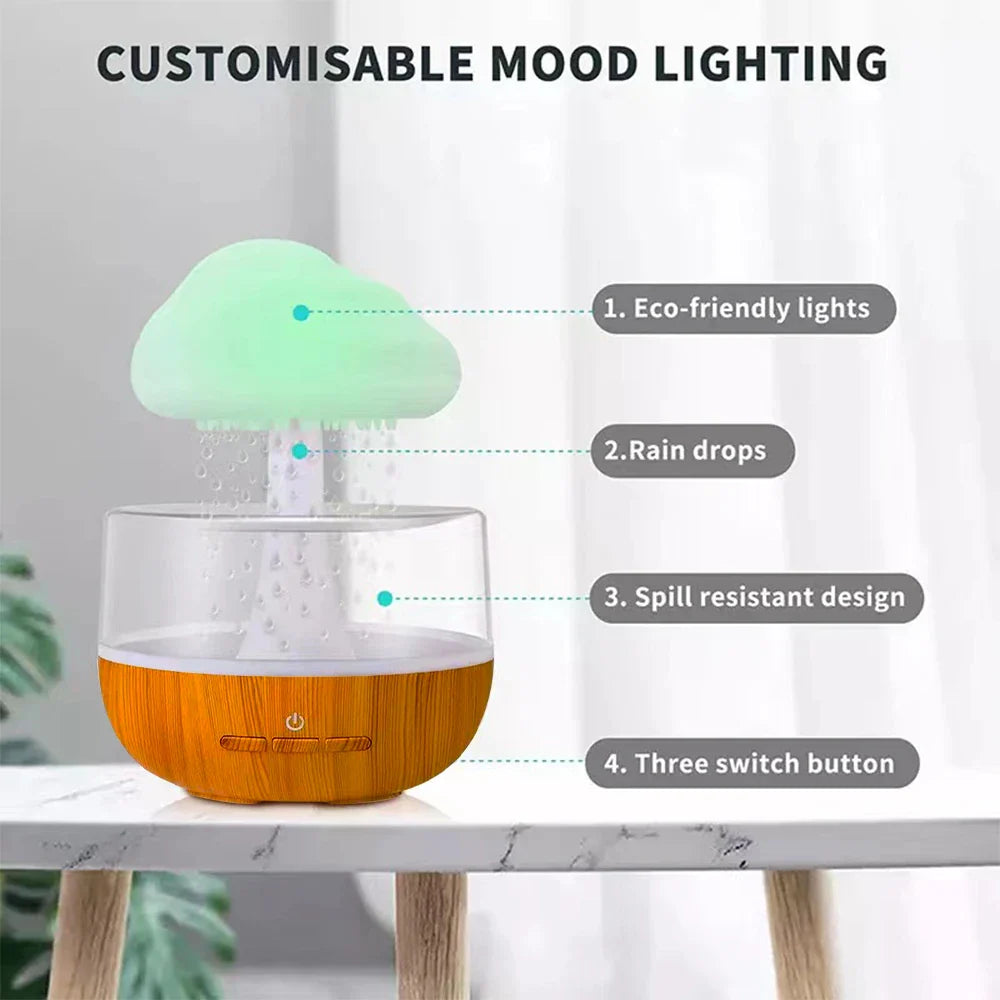 Cloud Rain Humidifier with its features.