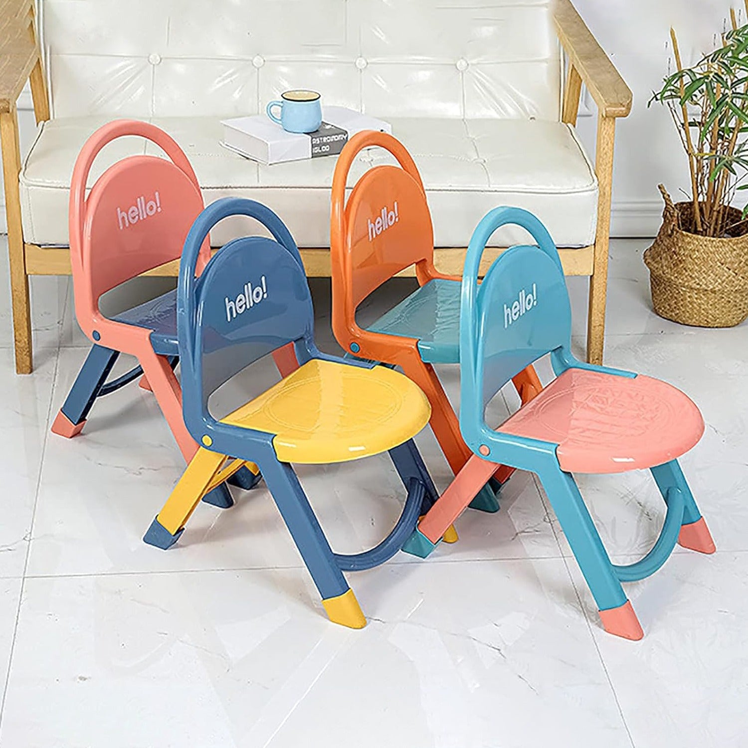 Child Folding Chair In Different Colors.