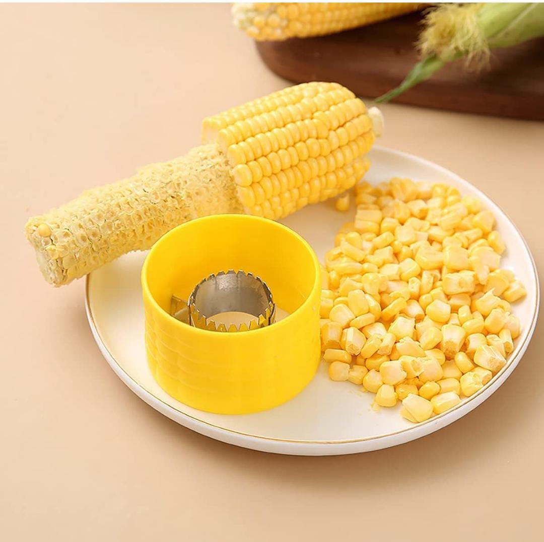 Corn Stripper Peeler is Placed Along With Corn.