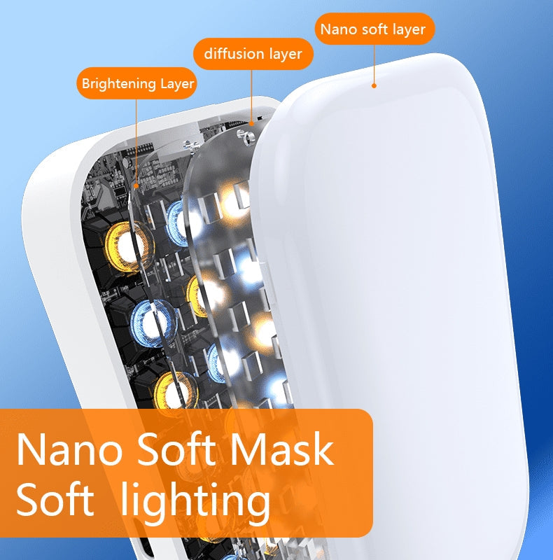 Inner Part Details Of D2 Pro LED Live Streaming Light with Mobile Phone Holder.
