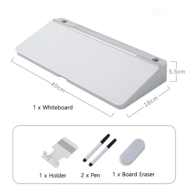 Multifunctional Glass Desktop Box with its size