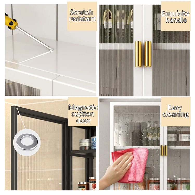 Features Of Home Storage Rack Shelf With Cabinet Doors.