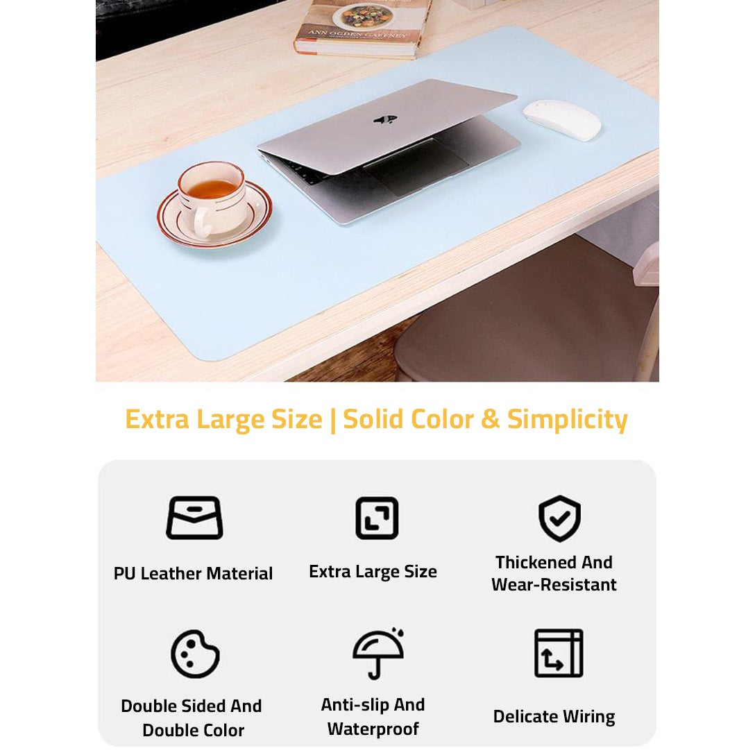 Laptop Is Placed On Large Laptop Desk Mouse Mat 