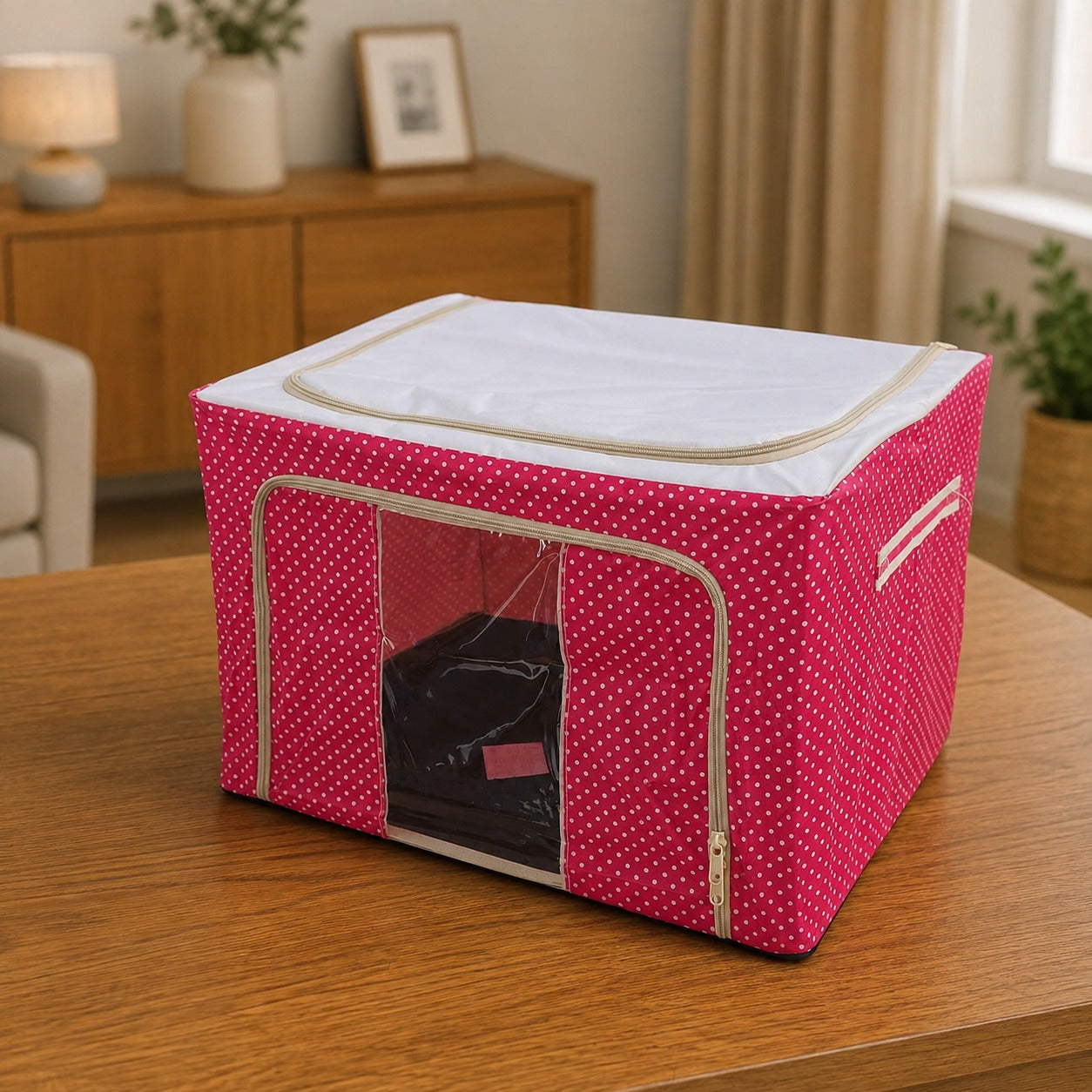 Foldable Cloth Storage Organizer Box.