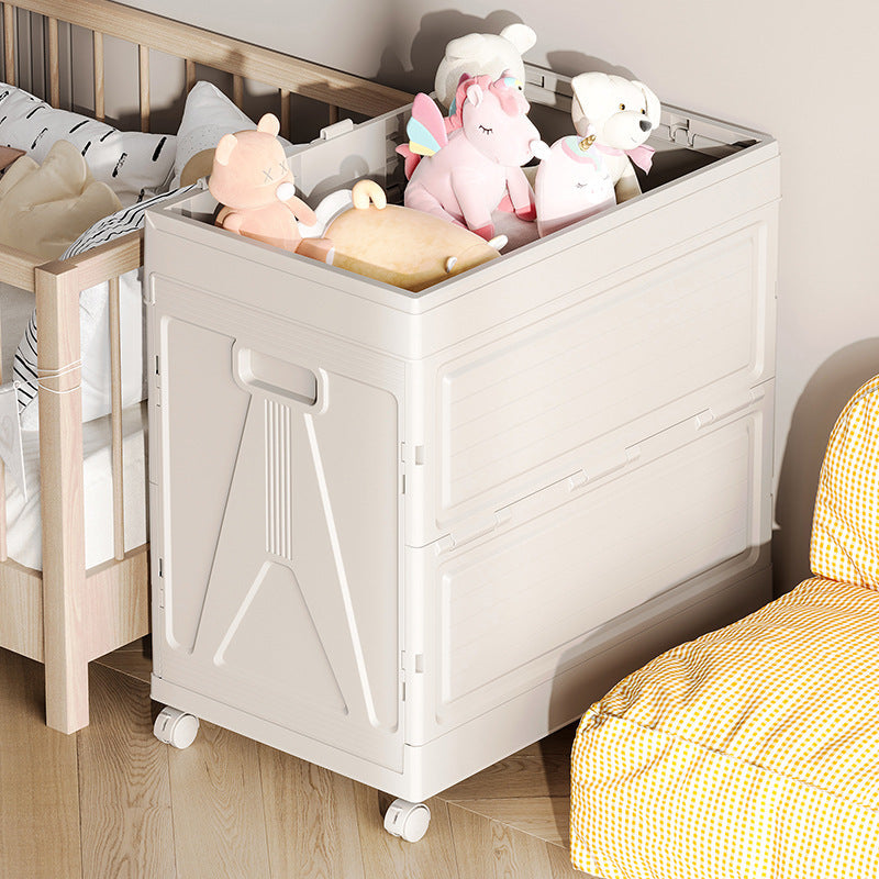 Foldable Cloth Storage Organizer Box Filled with Toys.