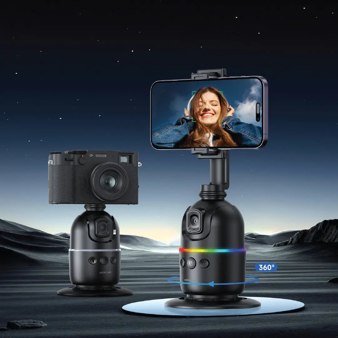 Green Lion AutoTrack Gimbal with Face Tracking, 360° Smart Phone Stabilizer - GL-SSK04