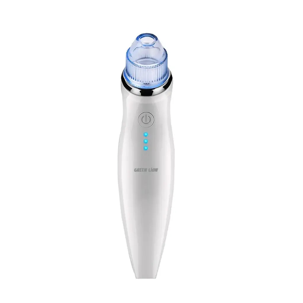 White eGreen Lion Blackhead Remover with blue light on a white background