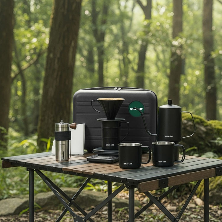 Green Lion V-60 Pro Coffee Maker Set, 7-in-1 Pour Over Coffee Brewing Kit - G100