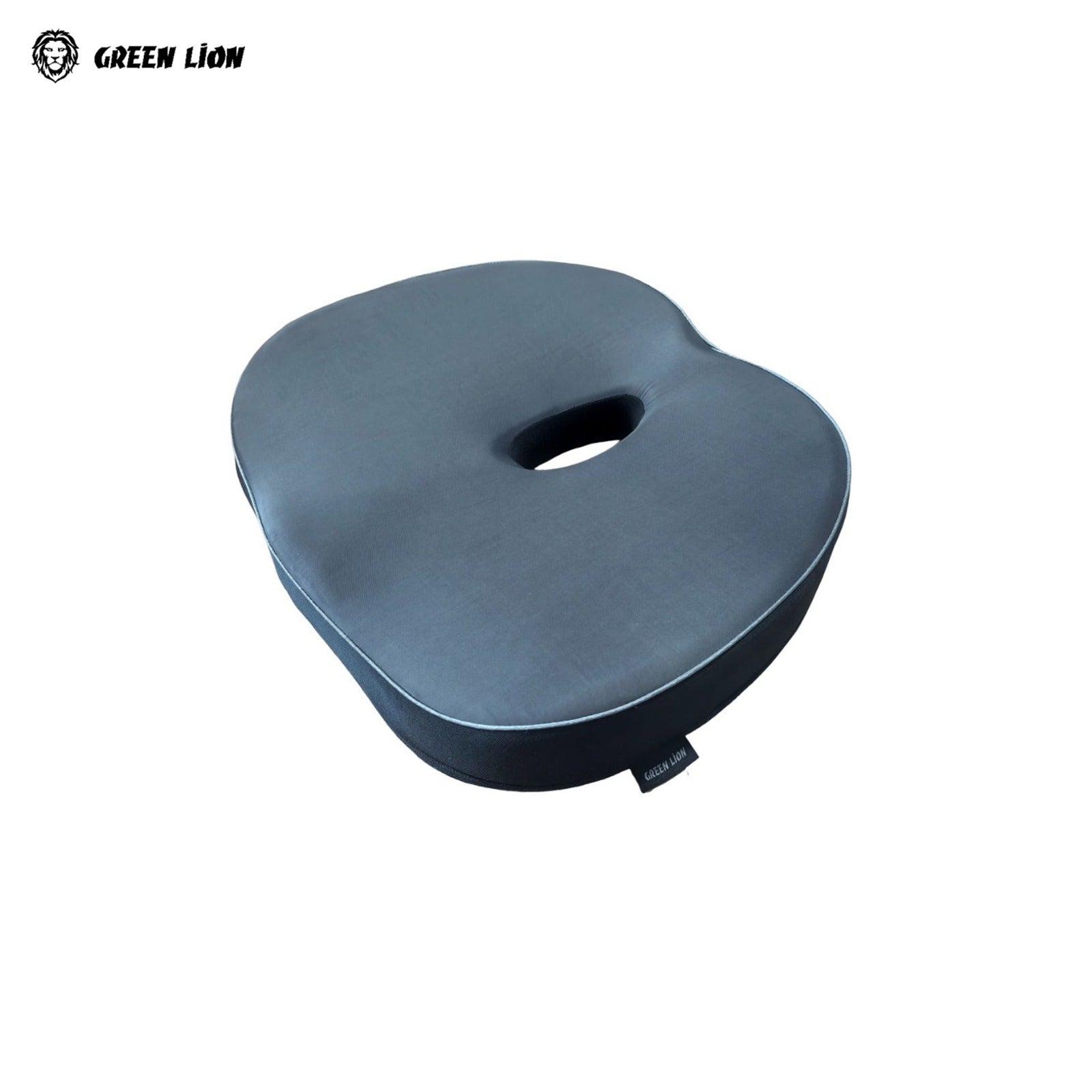 The Green Lion Cloud Plus Memory Foam Seat Cushion with visible Green Lion branding, displayed on a clean white background