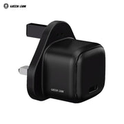 A Green Lion Nexio Single Port Wall Charger UK Plug.