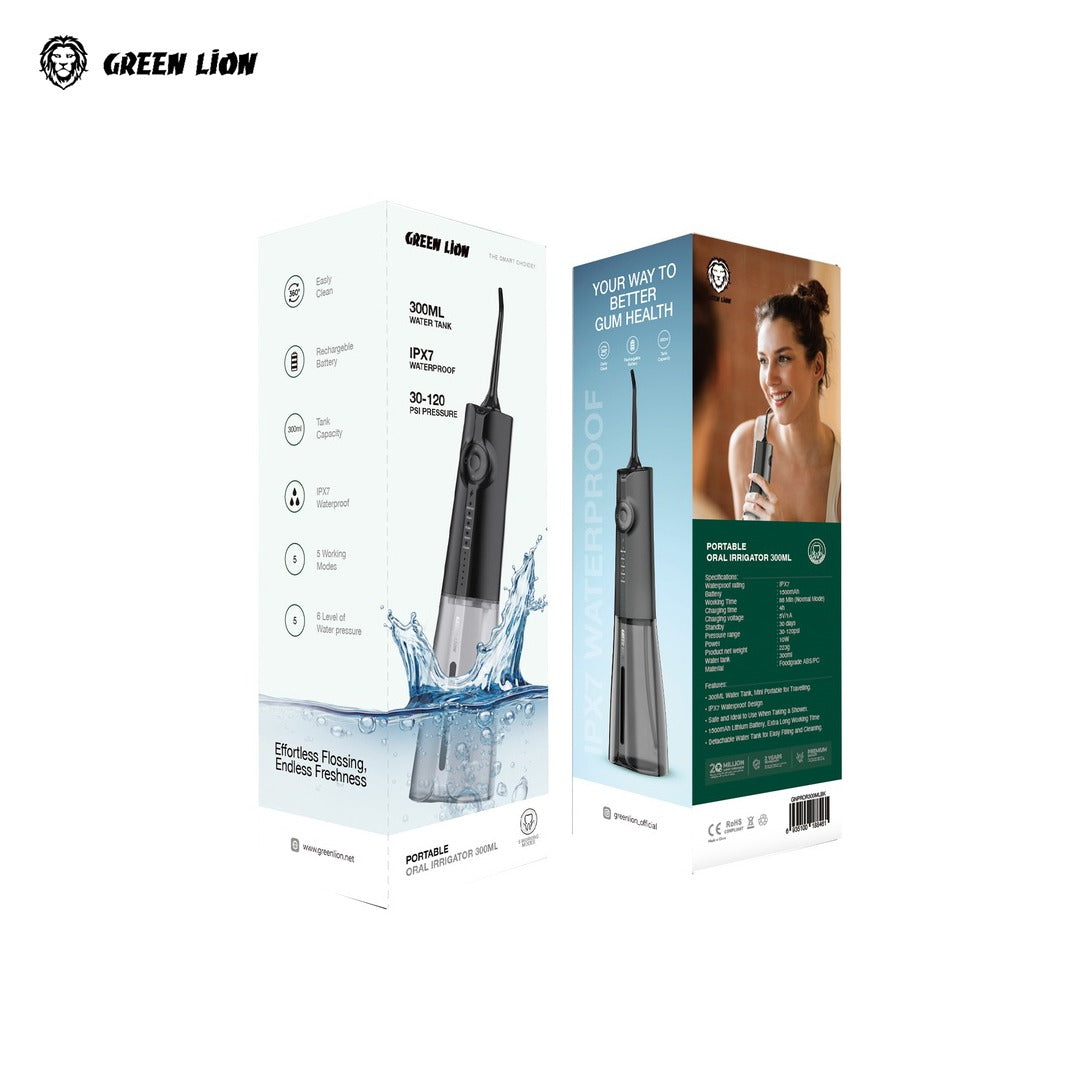 Pack Of Green Lion Portable Oral Irrigator.