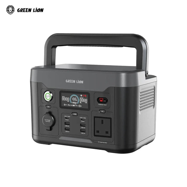 Green Lion Power Station with 307.2Wh capacity and 12000mAh LiFePO4 battery -  PGX600