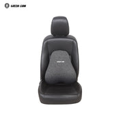 Car seat with a Green Lion Memory Foam Seat Cushion on a white background