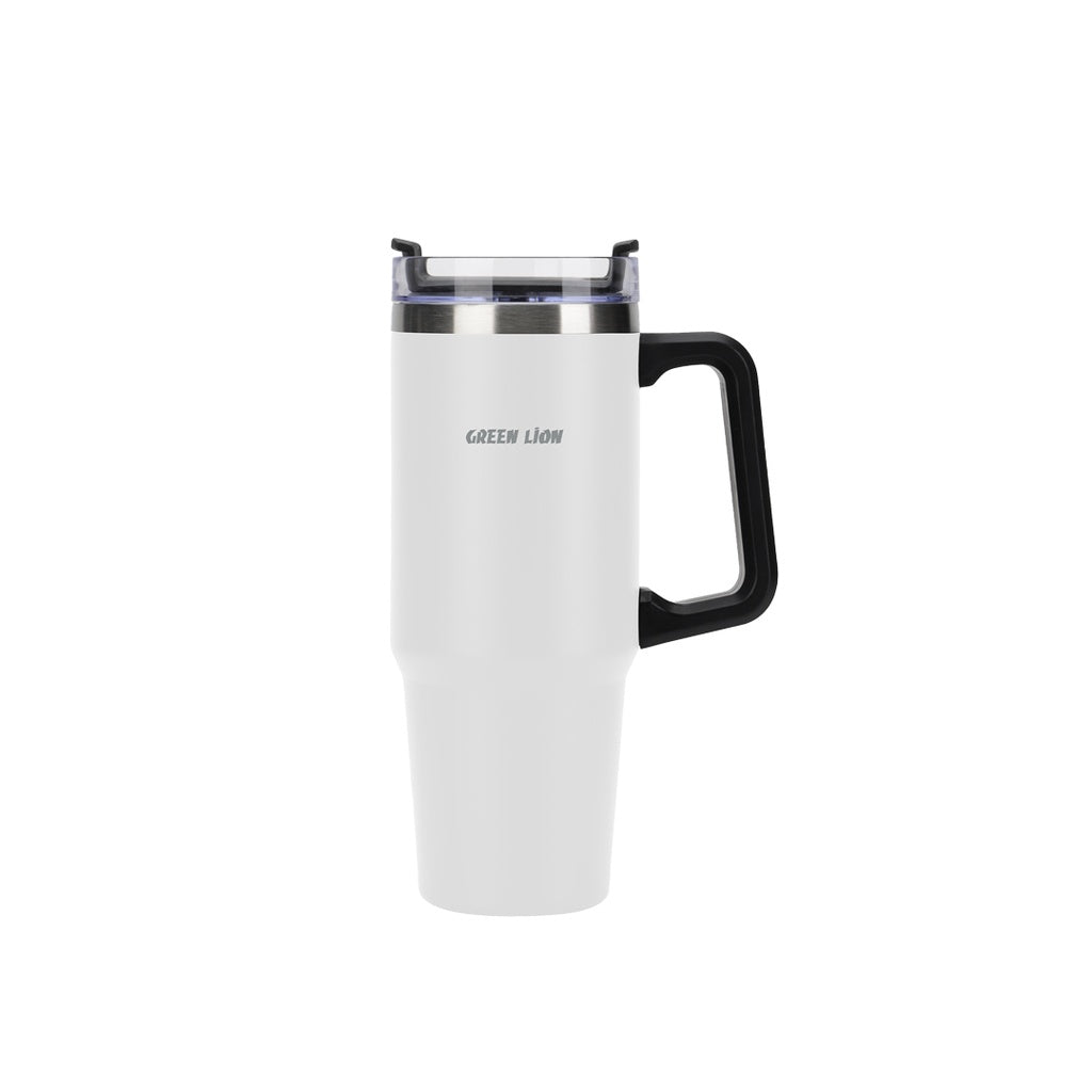 Green Lion Vacuum Travel Mug.