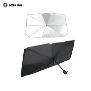 A Green lion Car Windshield Umbrella.
