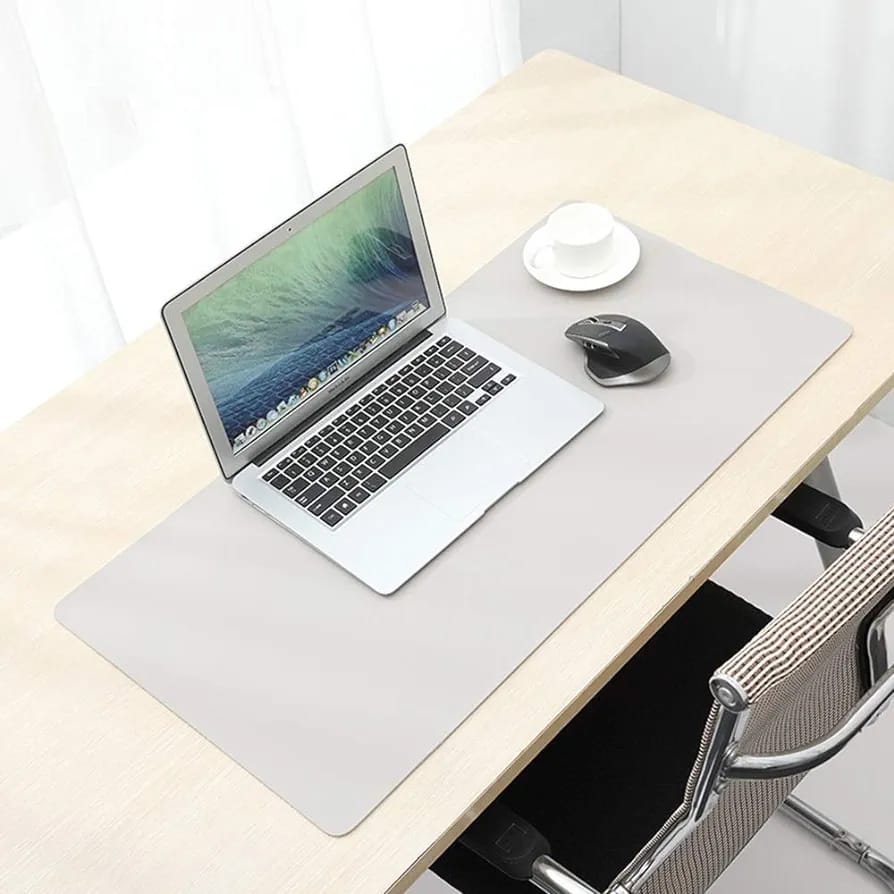 Laptop Is Placed On Large Laptop Desk Mouse Mat