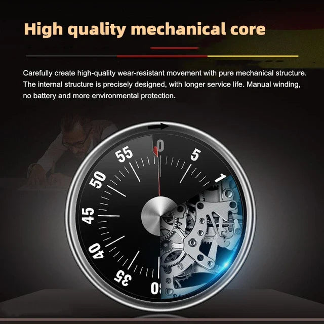 Magnetic Mechanical 60-Minute Timer